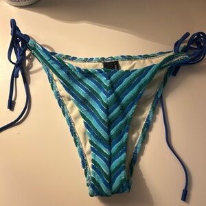 Triangl Swimwear Blue and Green Bikini Bottom